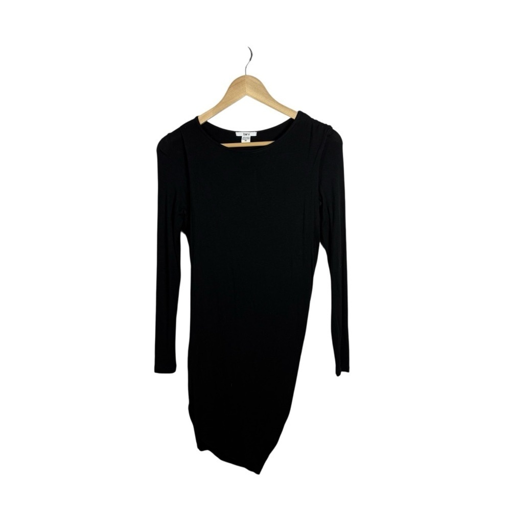 Bar III Women’s Long Sleeve Bodycon Wrap Jersey Mini Dress Black Size XS